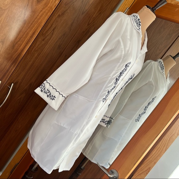 NWOT Embroidery laboratory coat L medical scrub - Picture 5 of 14